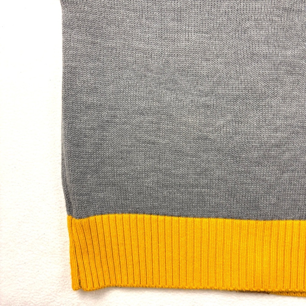 Colorblock Green/Gray/Pink “Grandpa” Cottagecore Button Cardigan Sweater (2XL) - Picture 11 of 15